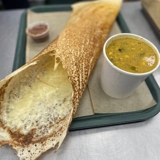Soup and Cheese Dosa