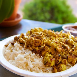 Curry Chicken over Rice